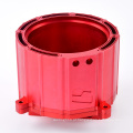 OEM China Aluminium CNC Usinining Housing em vermelho